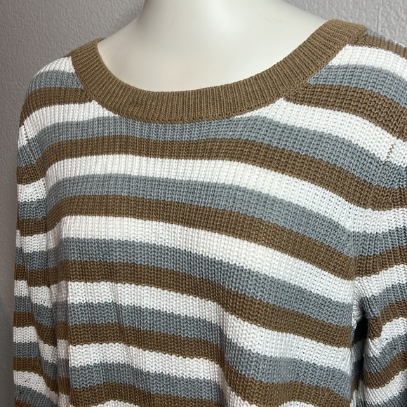 Lane Bryant Striped Ribbed Knit Sweater - Size 14/16 - Picture 2 of 6